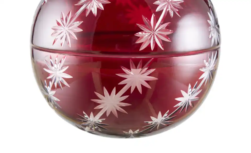 Kerze im Glas, Detailansicht