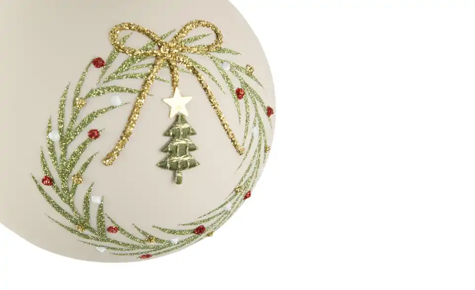 Weihnachtsbaumkugel, Detailansicht