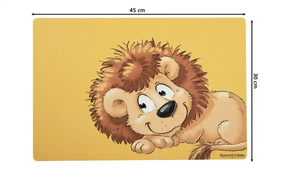 Ritzenhoff & Breker Platzmattenset "Happy Zoo", Bemaßung