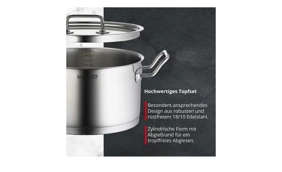 Meisterkoch Topfset MODUS, Bild mit Text