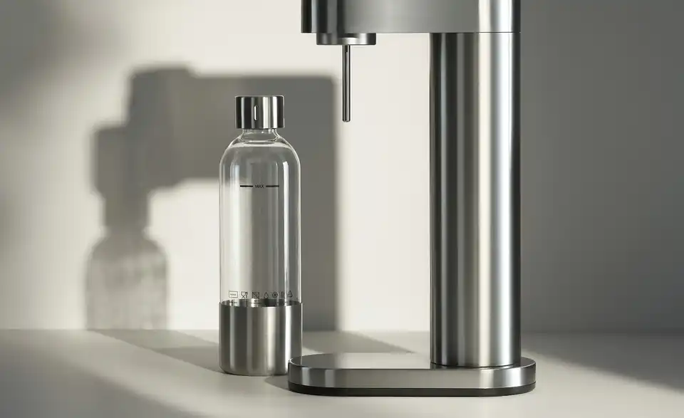 WMF Flasche Element One, in Wohnsituation