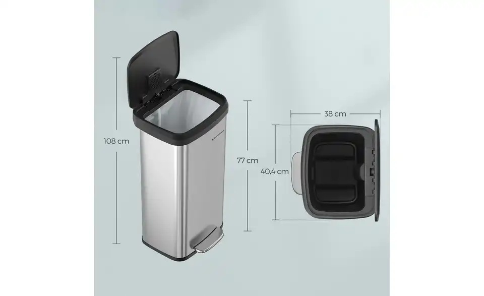 Mülleimer, Bemaßung