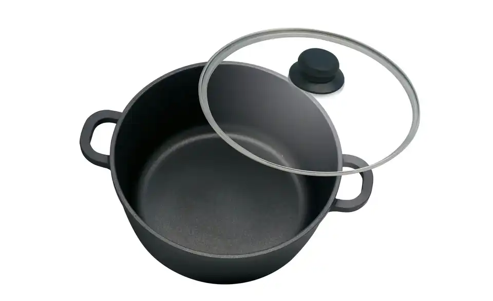 ELO Topfset 4-teilig BLACK CAST, geöffnet