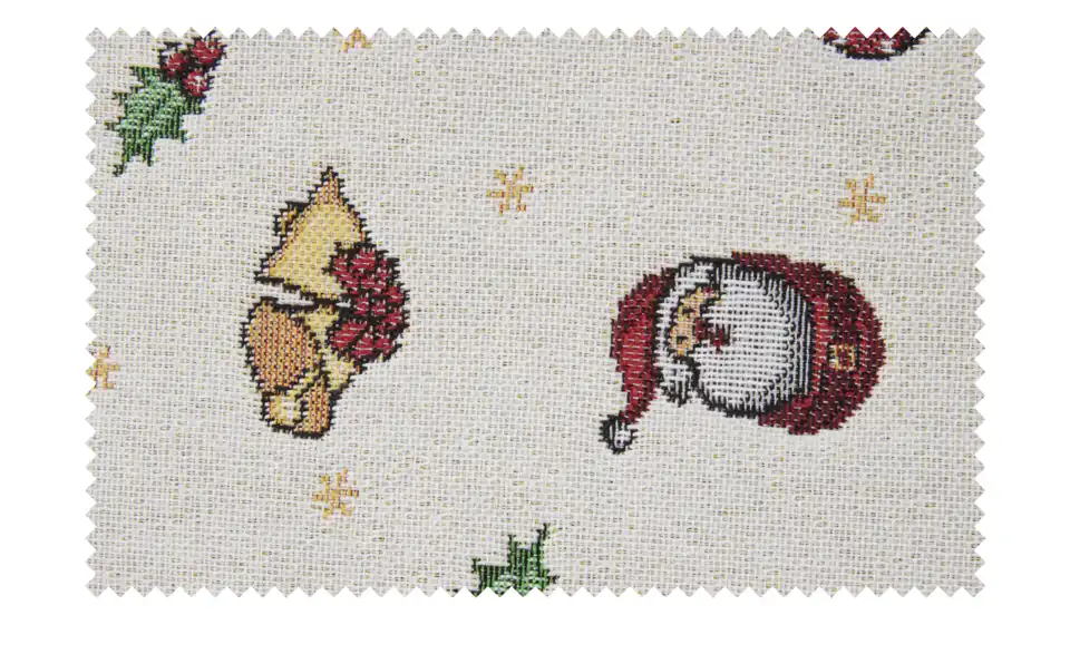 Tischset Santa, Stoffstruktur