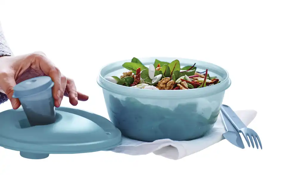 Tupperware Salatbowl, Funktionsansicht