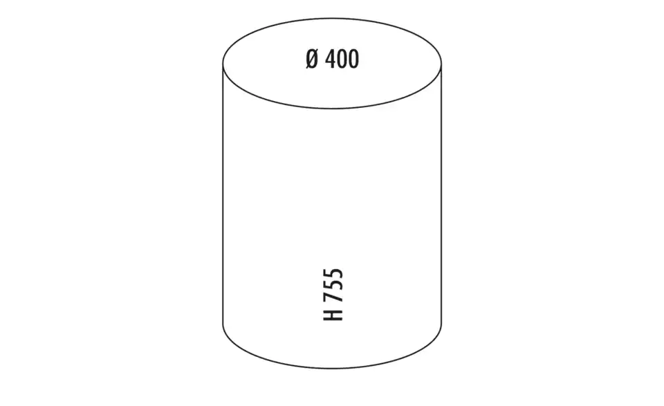 WESCO Abfallbehälter, Bemaßung