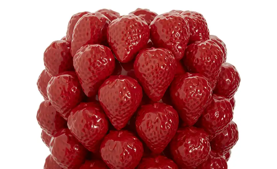 HOME STORY 3D Vase Erdbeere, Detailansicht