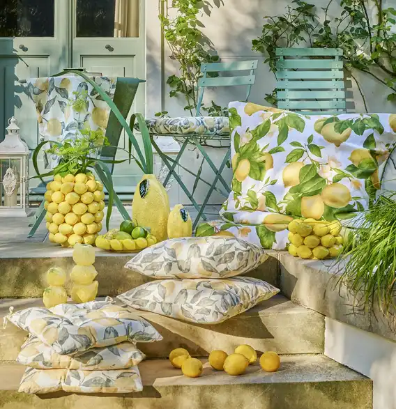 HOME STORY Vase 3D Zitrone, in Wohnsituation