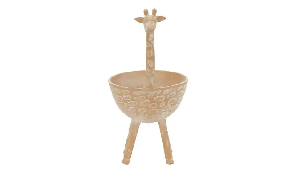 HOME STORY Deko Schale Giraffe, Frontansicht