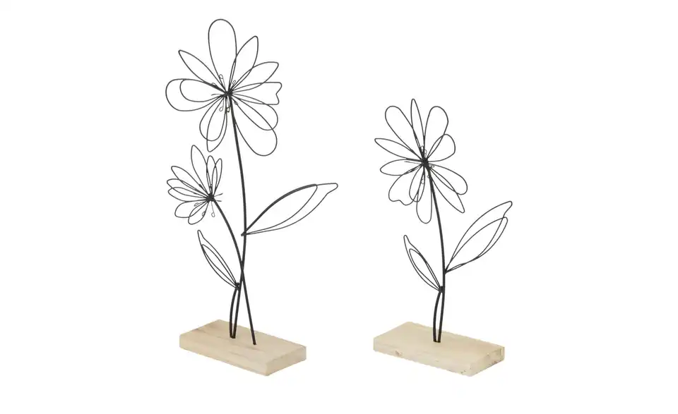 Dekoaufsteller Blume, 2er Set, Perspektive