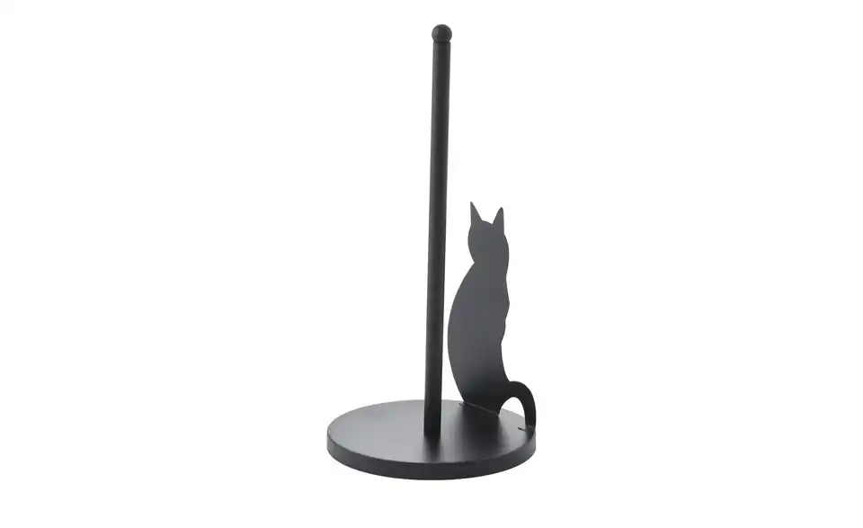 Küchenrollenhalter Katze, Rückansicht