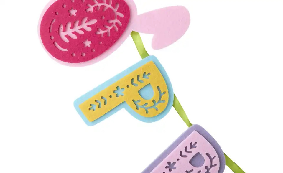 Ostergirlande, Detailansicht