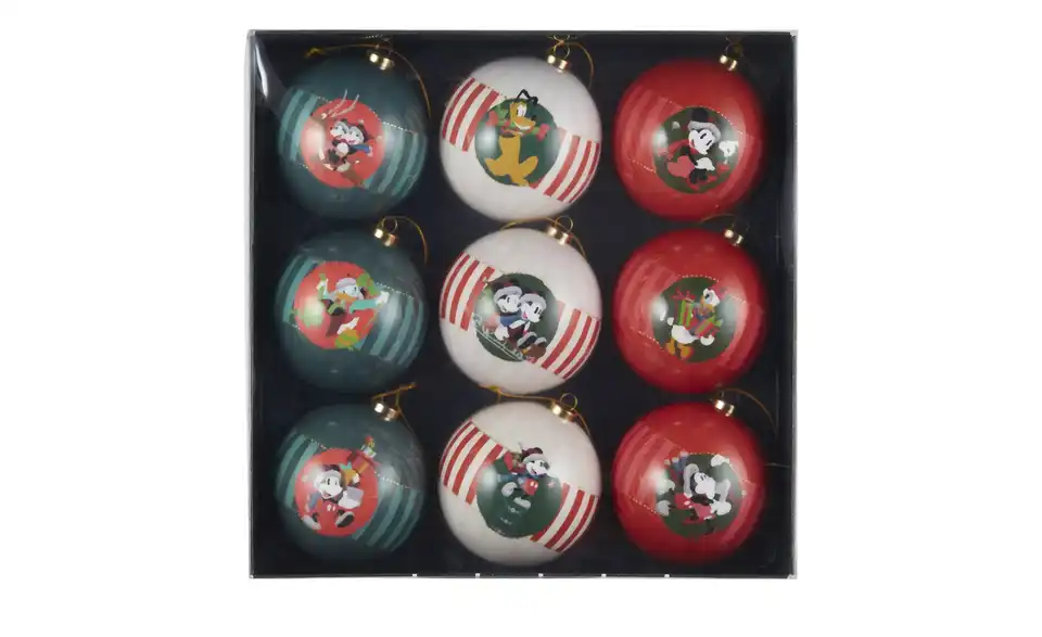 Disney Weihnachtskugeln Disney, 9er Set, in Wohnsituation