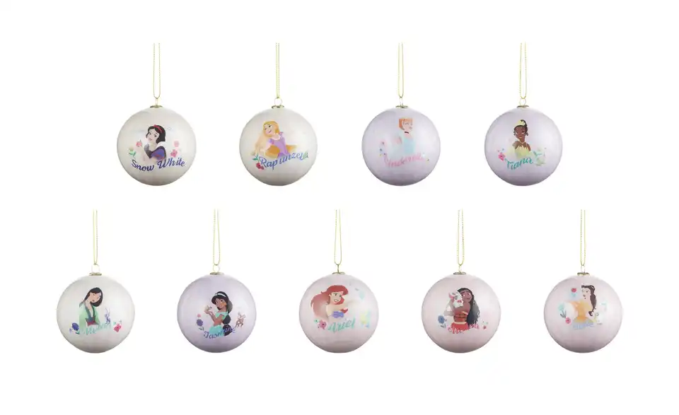 Disney Weihnachtskugeln, Disney, 9er Set, Perspektive