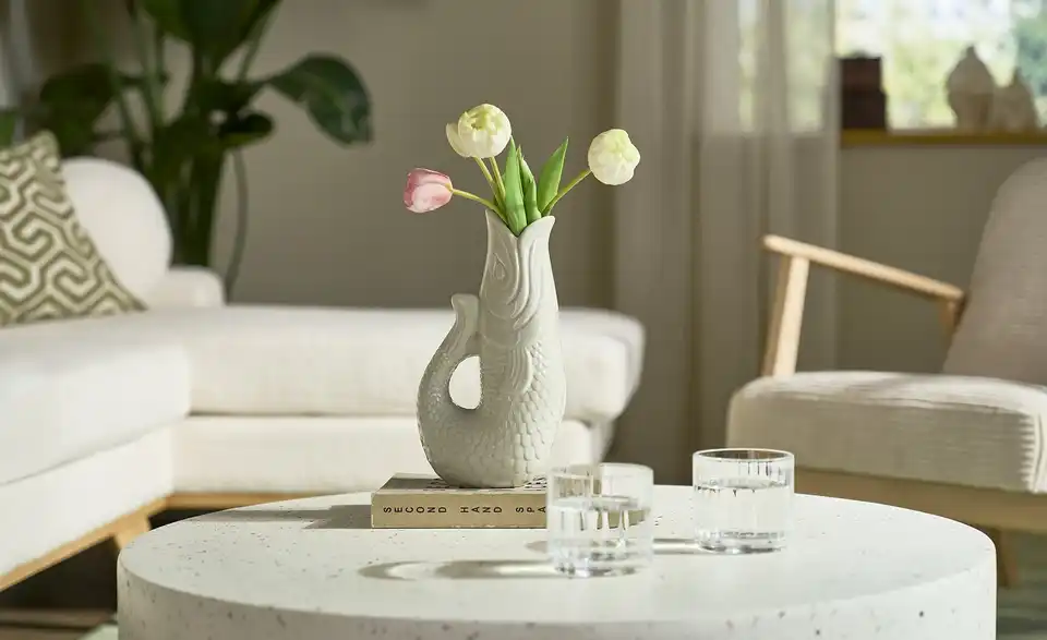 HOME STORY Vase Fisch, in Wohnsituation