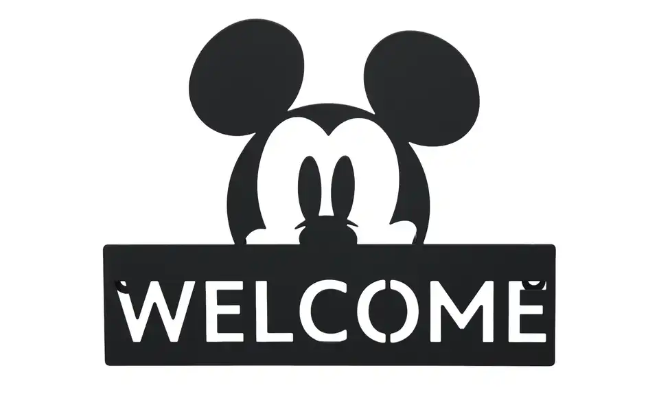 Disney LED Mickey Türschild, Frontansicht