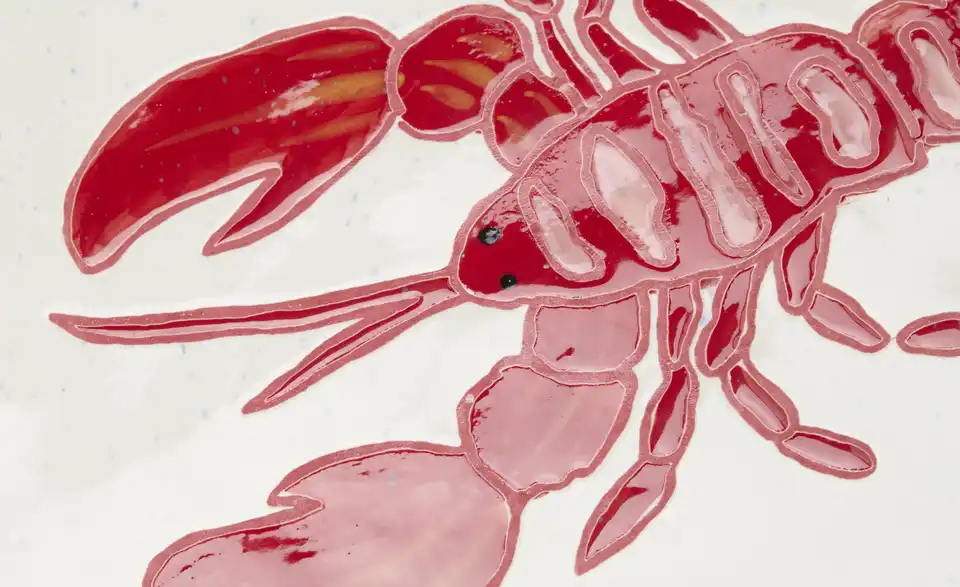 Teller Lobster, Detailansicht