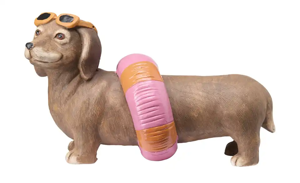 Dekofigur Hund, Frontansicht