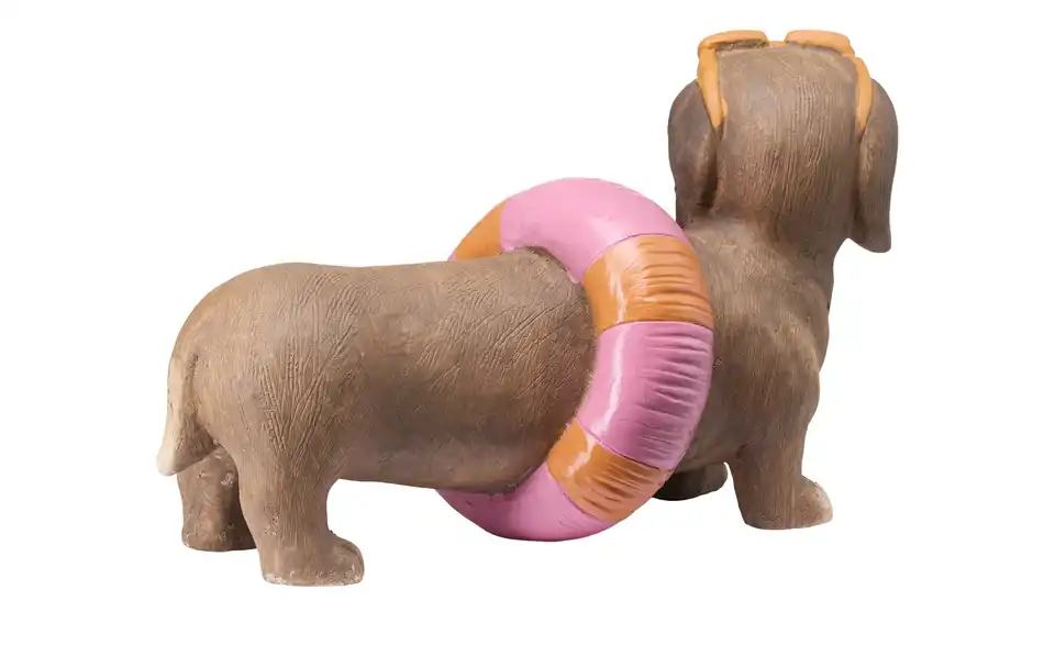 Dekofigur Hund, Rückansicht