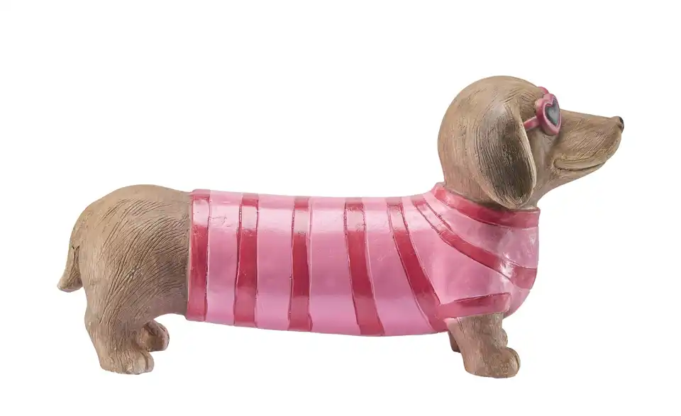 Dekofigur Hund, Frontansicht
