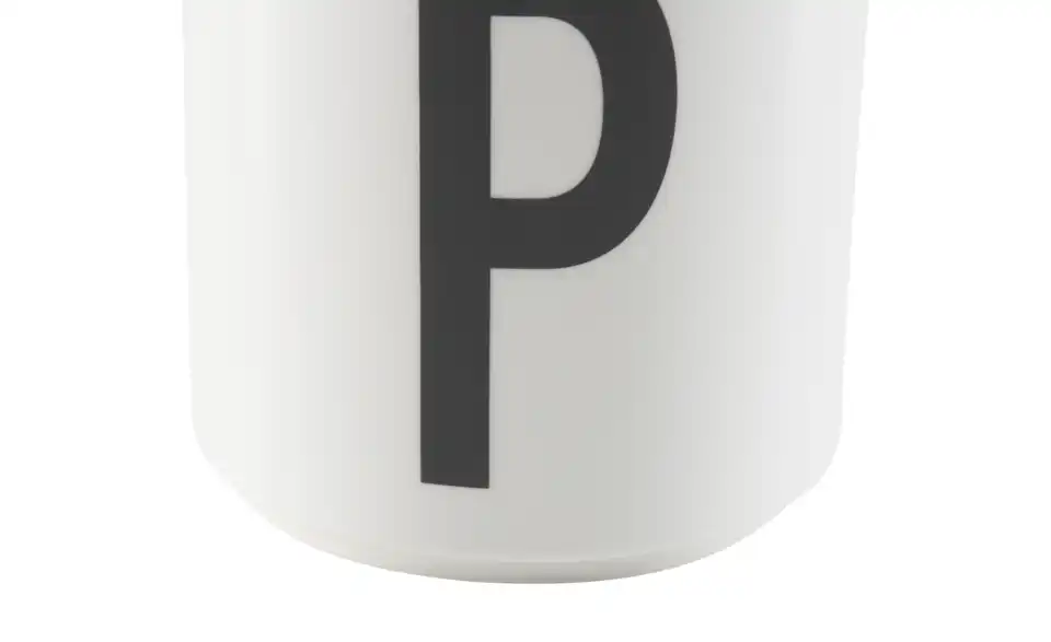 DESIGN LETTERS Buchstabenbecher, Detailansicht