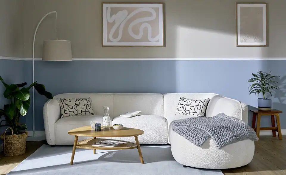 Handweb-Teppich, in Wohnsituation