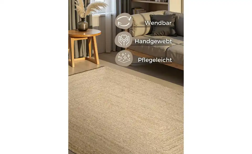 Hanse Home Juteteppich, Bild mit Text