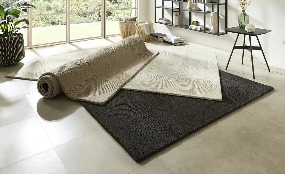 Handweb-Teppich, in Wohnsituation