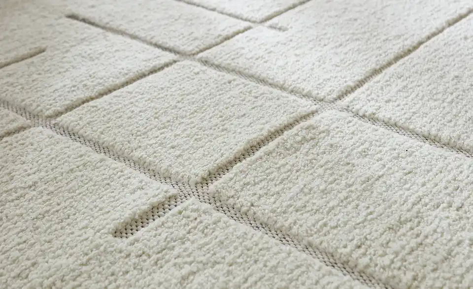 Handweb-Teppich, Detailansicht