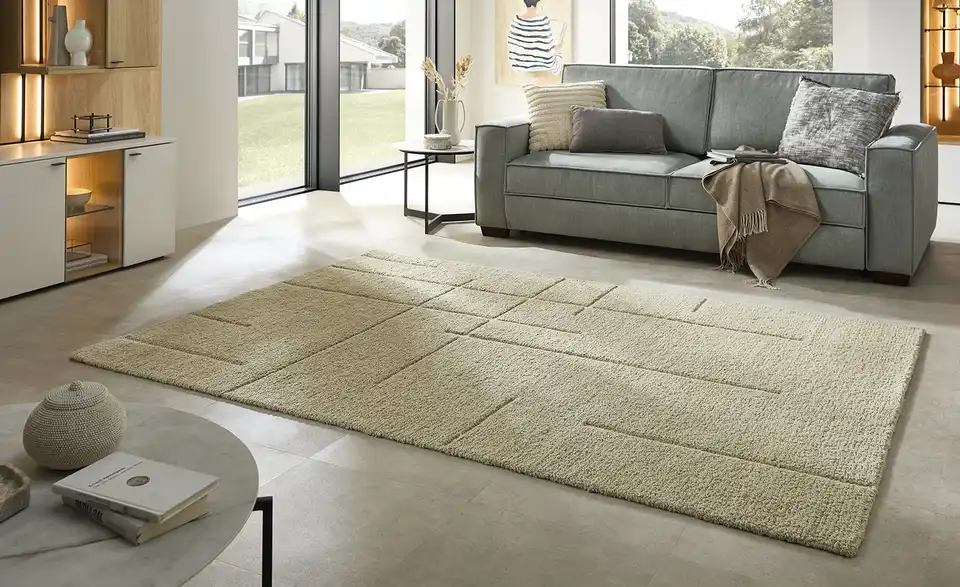 Handweb-Teppich, in Wohnsituation