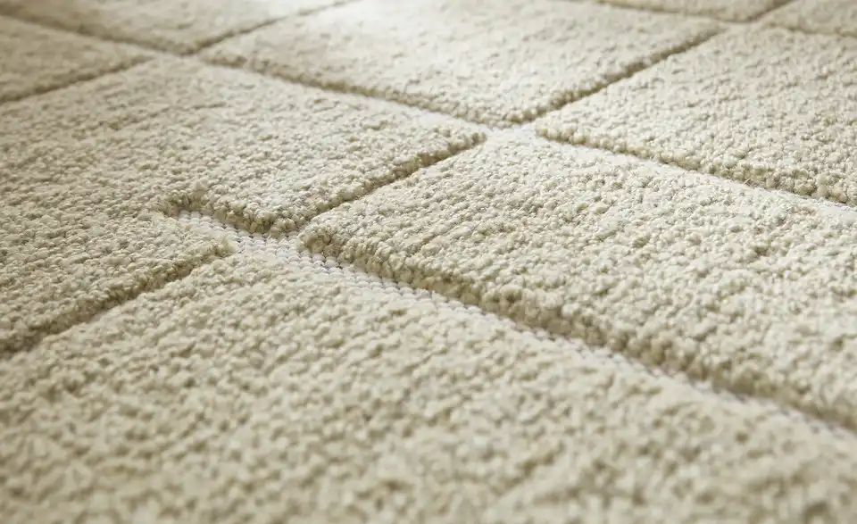 Handweb-Teppich, Detailansicht