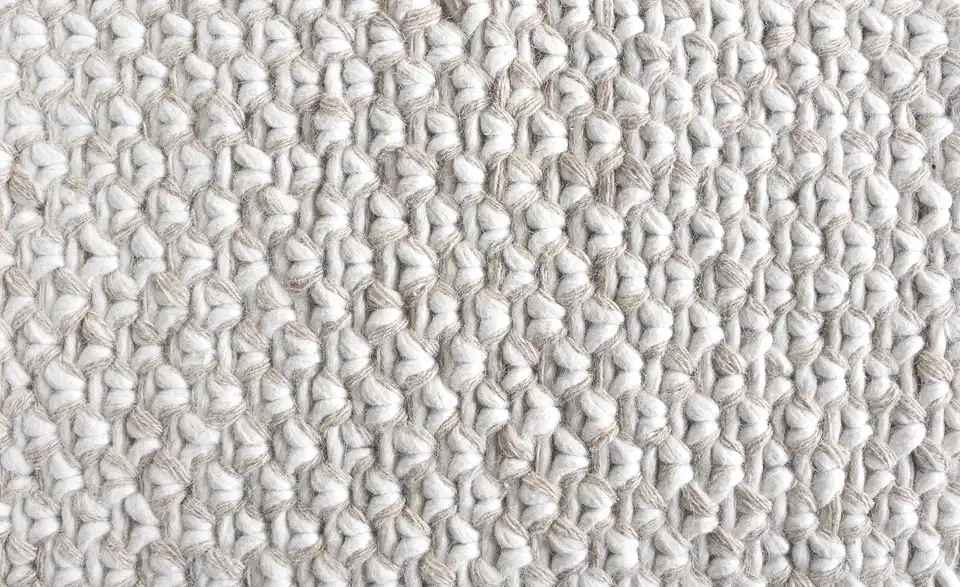 como Handweb-Teppich, Detailansicht