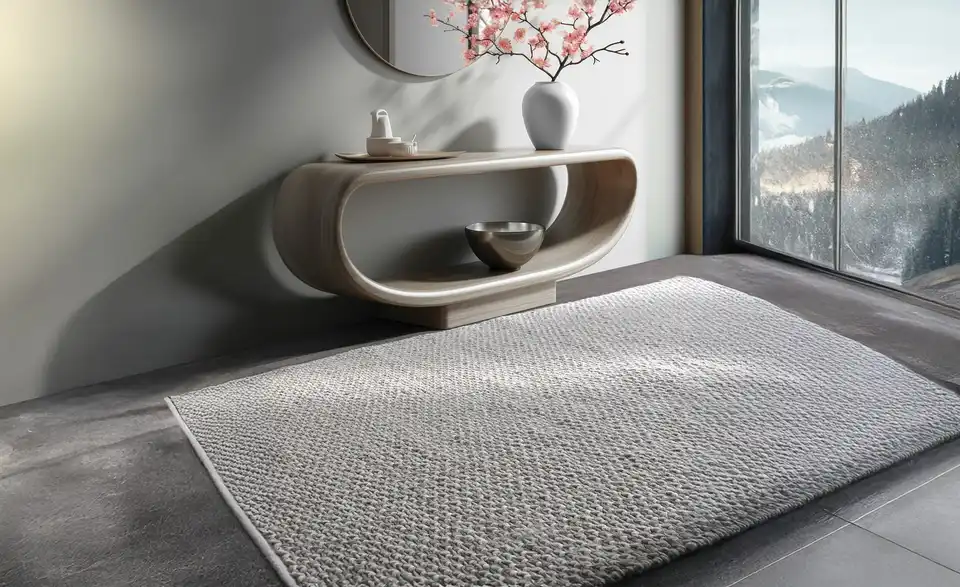 como Handweb-Teppich, in Wohnsituation