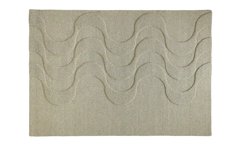 Handtuft-Teppich, Frontansicht