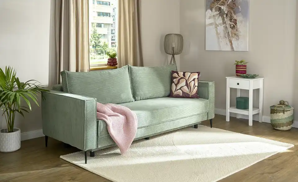 como Handtuft-Teppich, in Wohnsituation