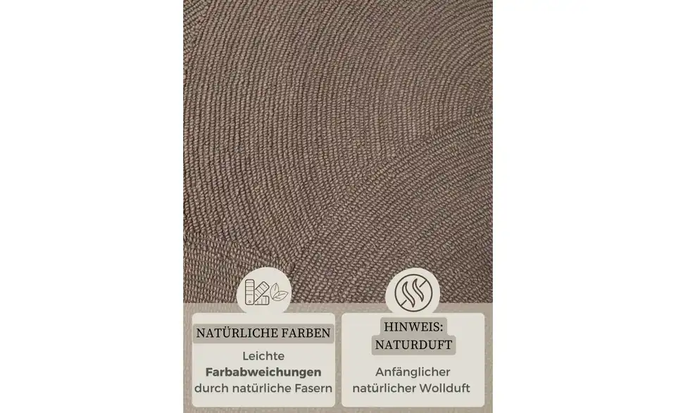 Hanse Home Wollteppich, Bild mit Text