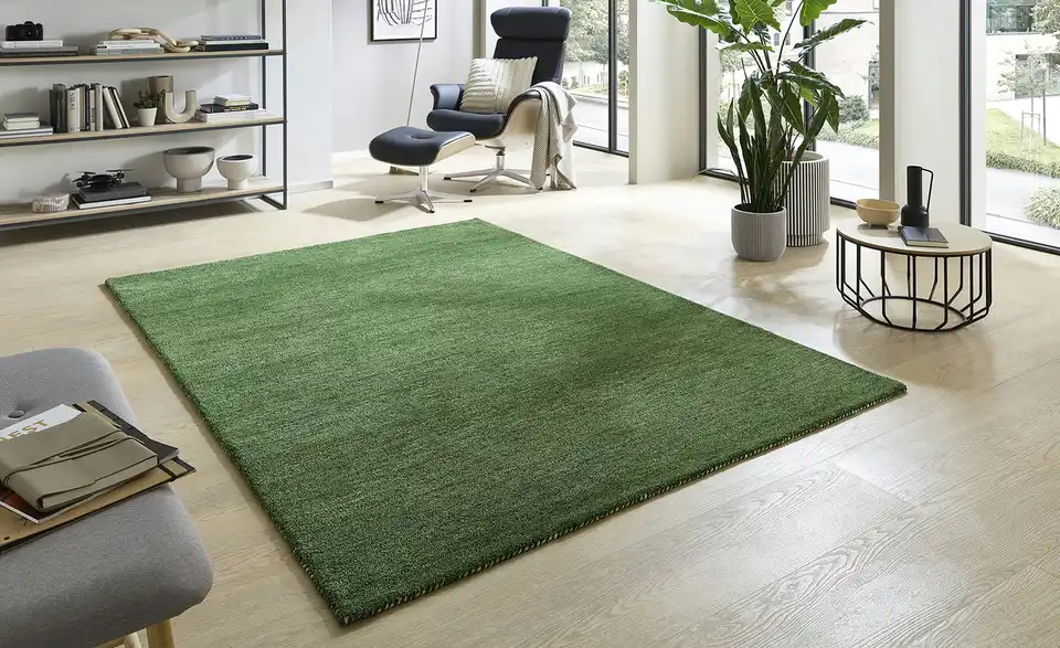 Handtuft-Teppich, in Wohnsituation