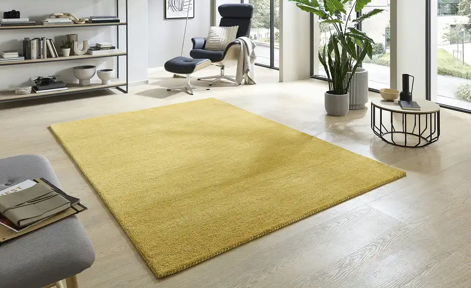 Handtuft-Teppich, in Wohnsituation