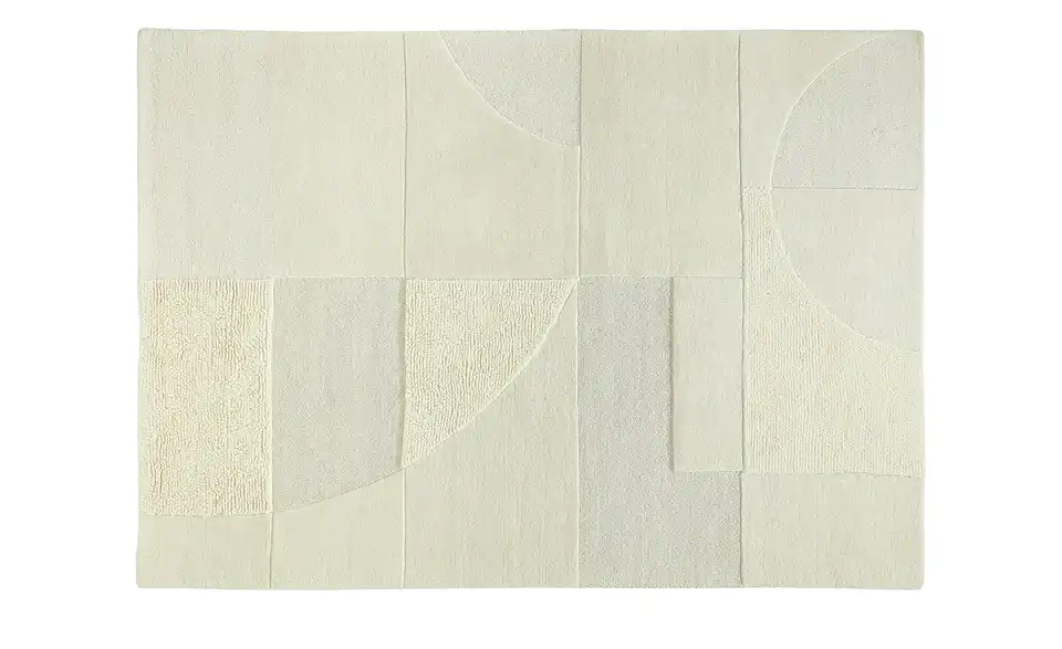 Handtuft-Teppich, Frontansicht