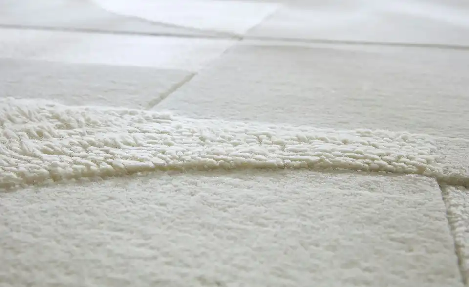 Handtuft-Teppich, Detailansicht