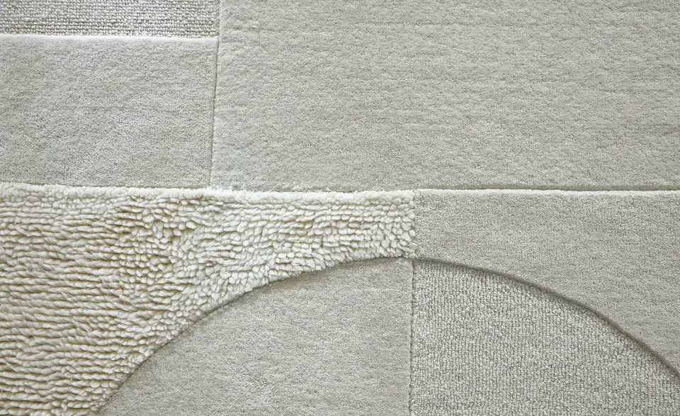 Handtuft-Teppich, Detailansicht