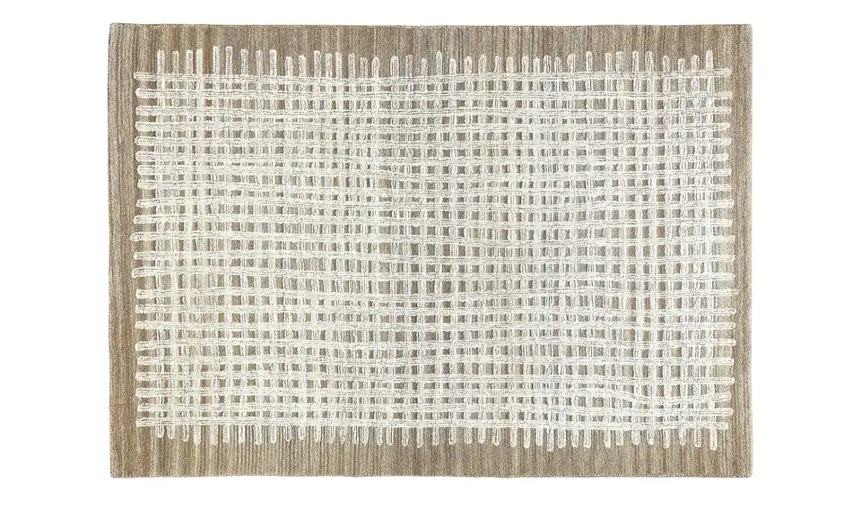 Handtuft-Teppich, Frontansicht