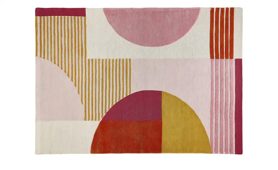 Handtuft-Teppich, Frontansicht