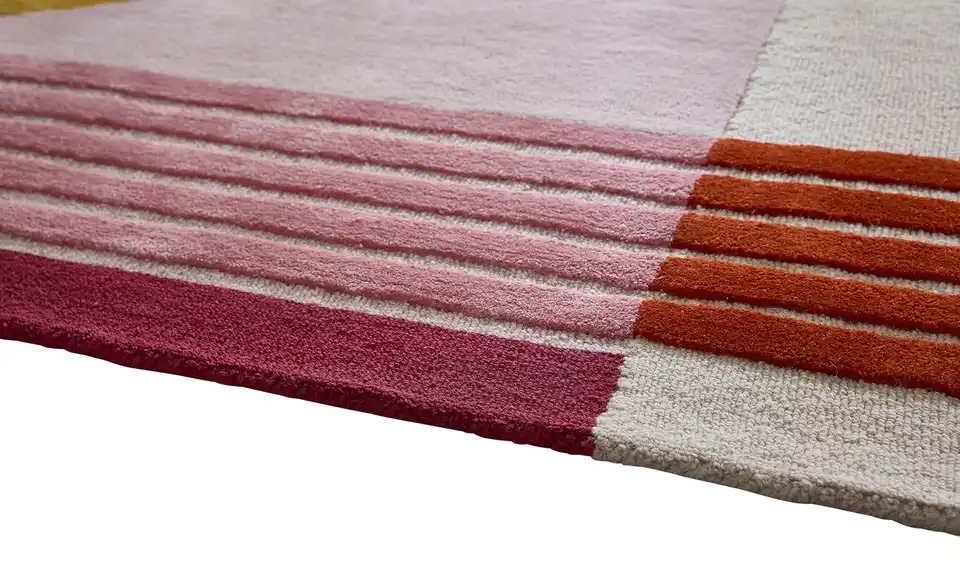 Handtuft-Teppich, Detailansicht