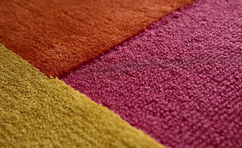 Handtuft-Teppich, Detailansicht