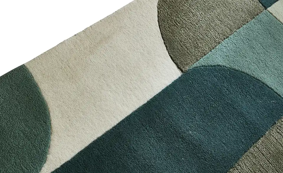 Handtuft-Teppich, Detailansicht