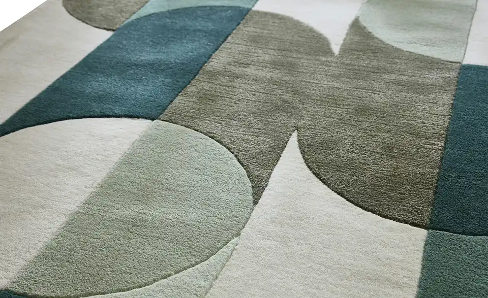 Handtuft-Teppich, Detailansicht