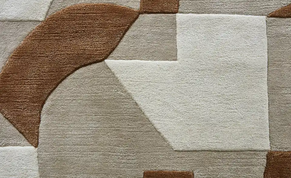 Handtuft-Teppich, Detailansicht