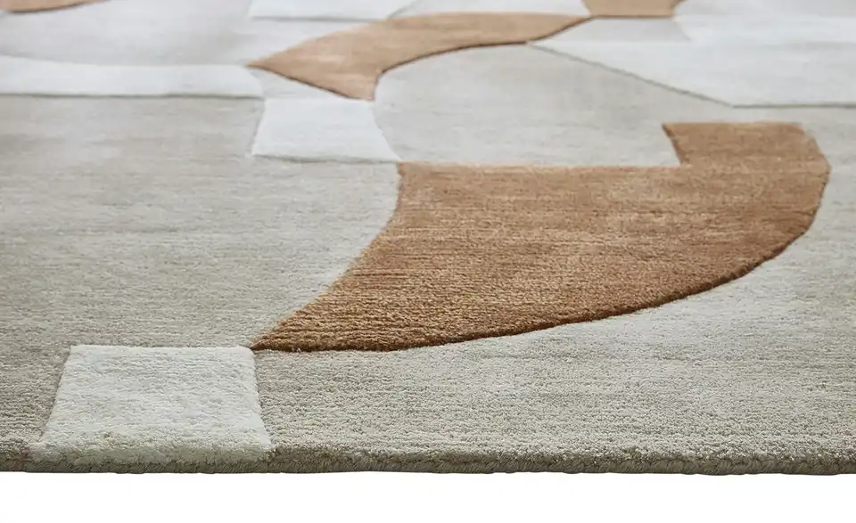 Handtuft-Teppich, Detailansicht