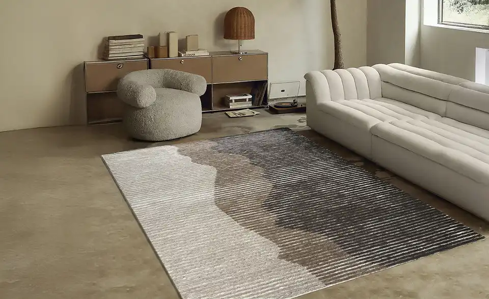 como Handtuft-Teppich, in Wohnsituation